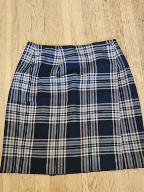 Charter Club Wool Plaid Wrap Skirt 12
